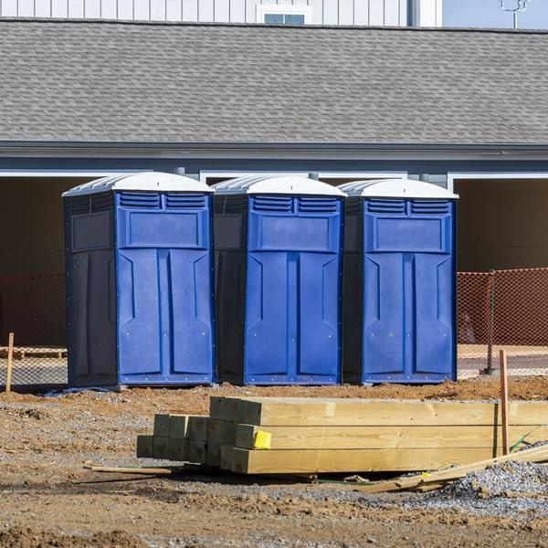 Heavy-duty construction site porta potty in Bethlehem, Pennsylvania
